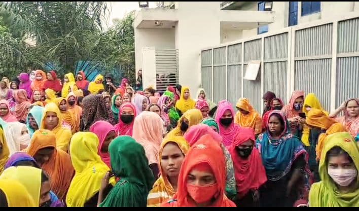 মির্জাপুরে গোড়াই শিল্পাঞ্চলের বার্ডস কারখানায় উৎপাদন বন্ধ ঘোষণা শ্রমিকদের বিক্ষোভ