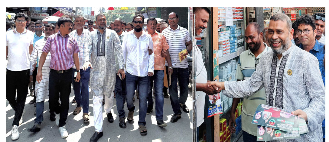 মির্জাপুরে ৩১ দফা দাবী বাস্তবায়নে বিএনপি নেতার লিফলেট বিতরণ