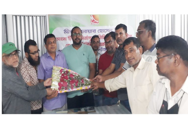 মির্জাপুর রিপোর্টার্স ইউনিটিতে সাংবাদিক টুটুলকে সংবর্ধনা