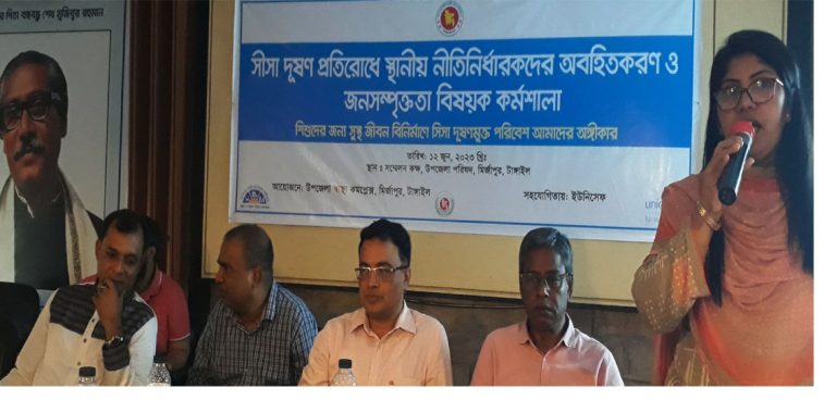 মির্জাপুরে সীসা দূষণ প্রতিরোধে অবহিতকরণ ও জনসস্পৃক্ততা বিষয়ক মতবিনিময় সভা