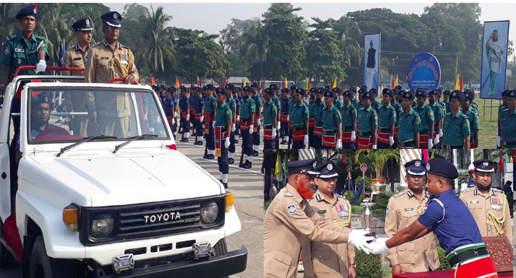 মির্জাপুরে পুলিশ প্রশিক্ষণ কেন্দ্রে ২০ তম বিভাগীয় ডিসি ব্যাচের ক্যাডেটদের সমাপনী কুচকাওয়াজ